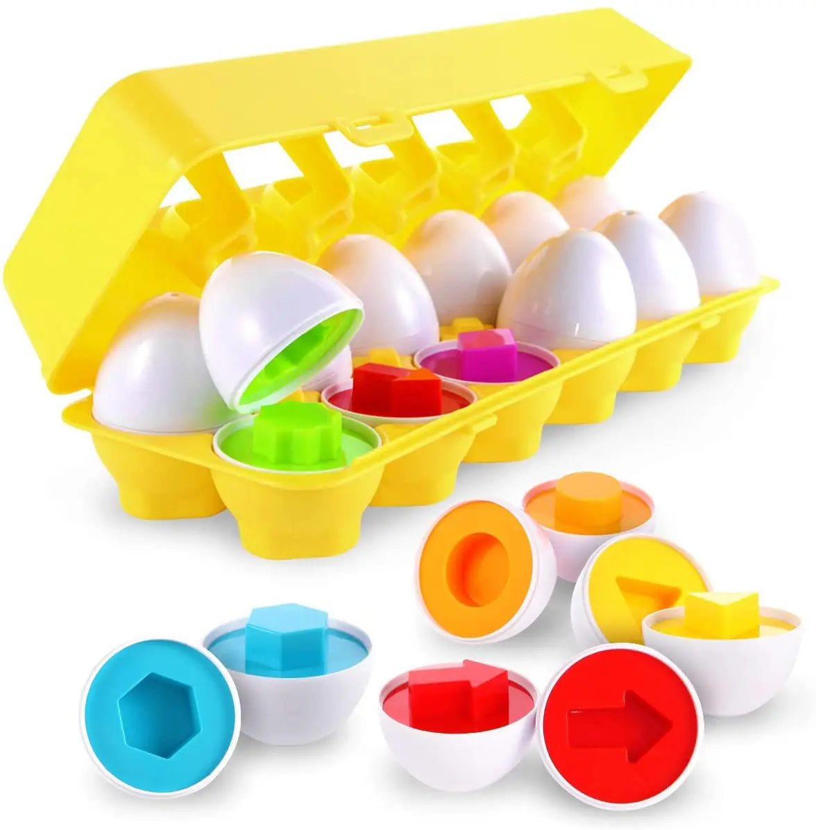 Shape and Color Matching Eggs